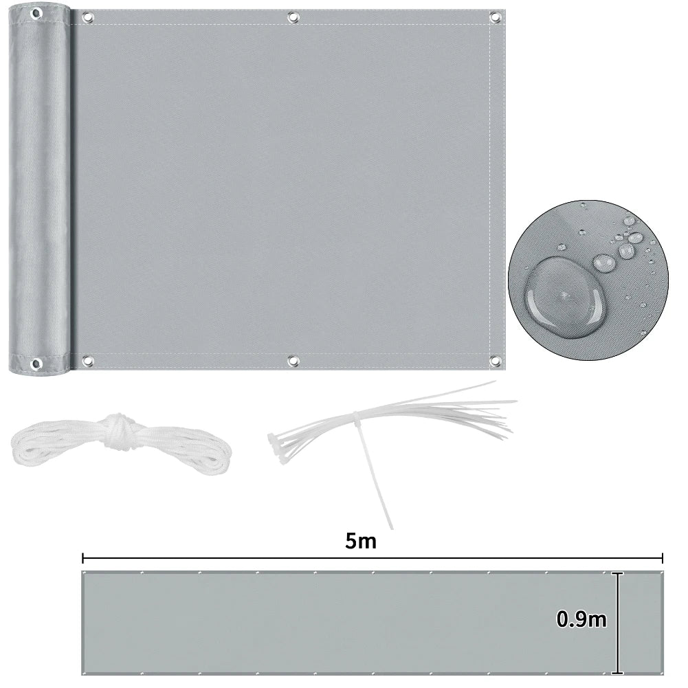 Fence Privacy Screen Heavy Duty Windscreen Fencing Cover Mesh Fabric Cloth with Grommets UV Protection for Outdoor Garden Patio