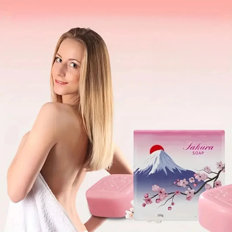 Zudaifu Sakura Bar Soap Deep Cleansing Kit for Soft Skin by S And B Enterprise