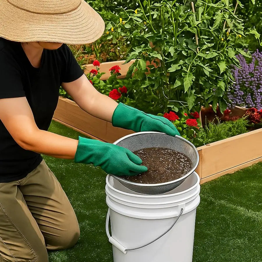 3 Pack Stainless Steel Sand Sifter For Garden Soil