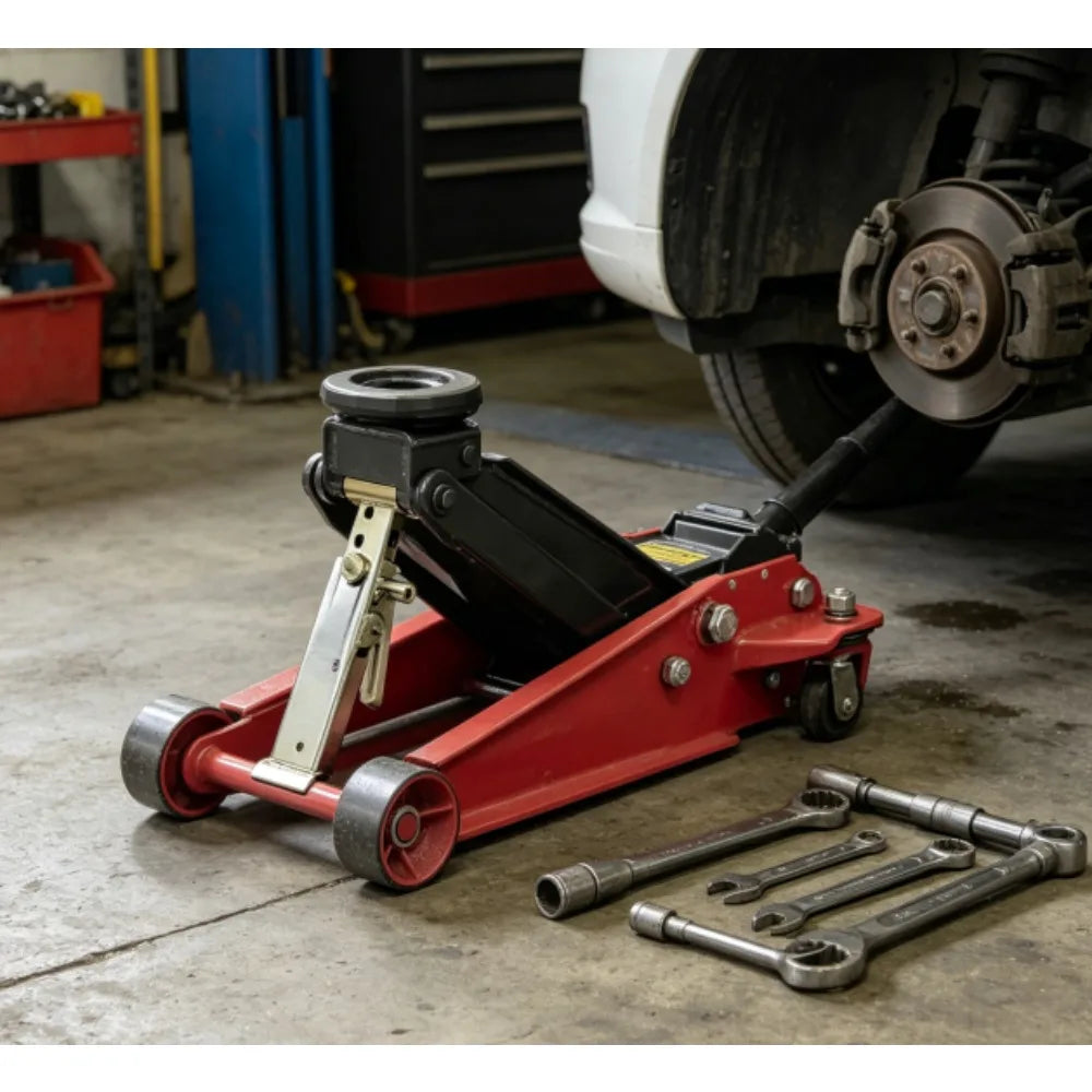 3.5 Ton Locking Support Bar Floor Jack Stand Alternative Safe Car SUV EV Lift