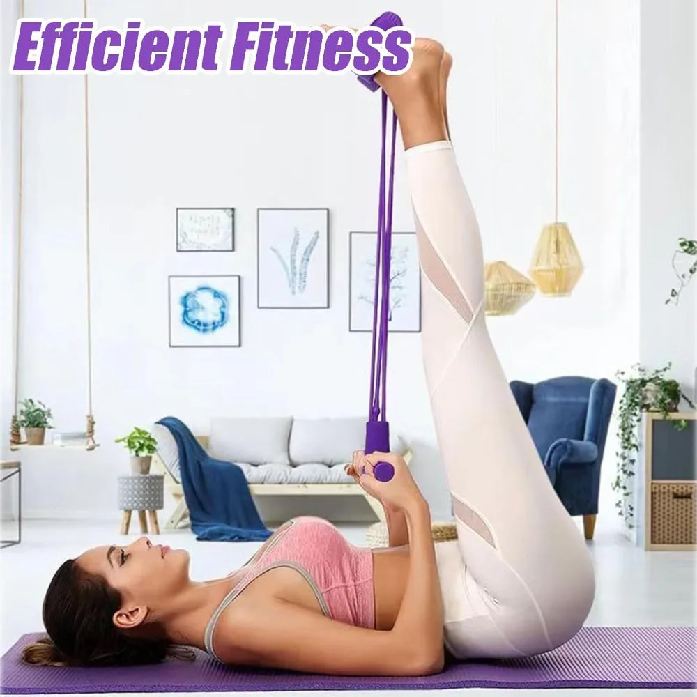 Multi-Function Resistance Band Set, 6 Tubes for Intense Workout, NBR Handles for Comfort, Office/Living Room/Bedroom Use by S And B Enterprise