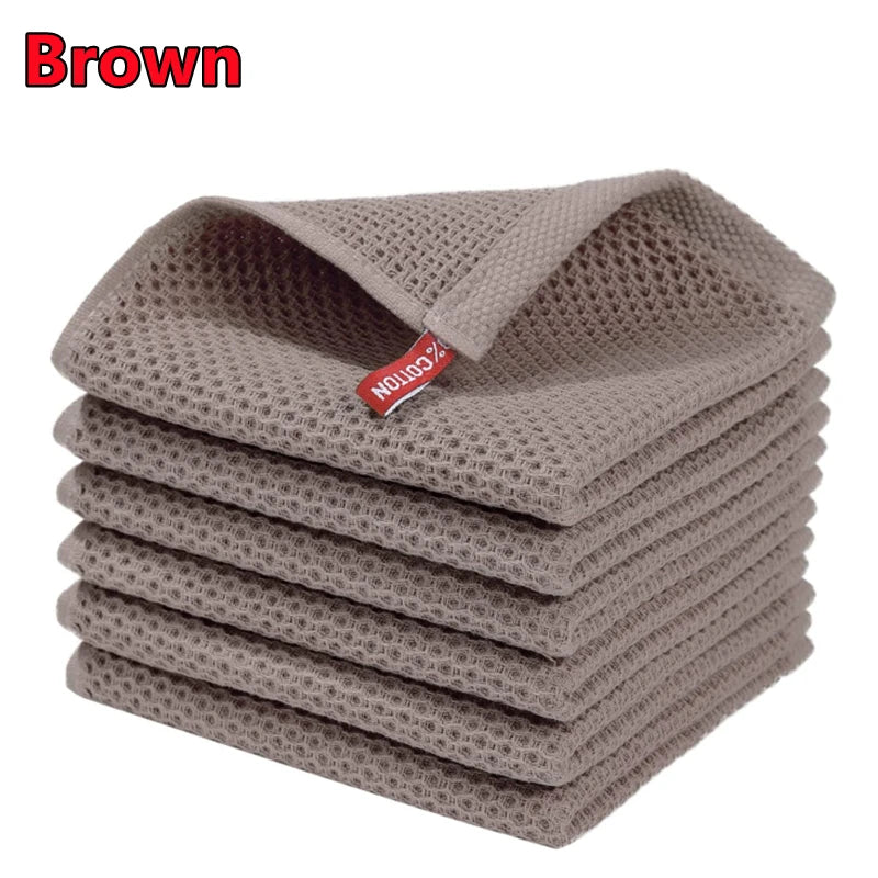 100 Percent Cotton Dishcloth Ultra Soft Absorbent Kitchen Towel by S And B Enterprise