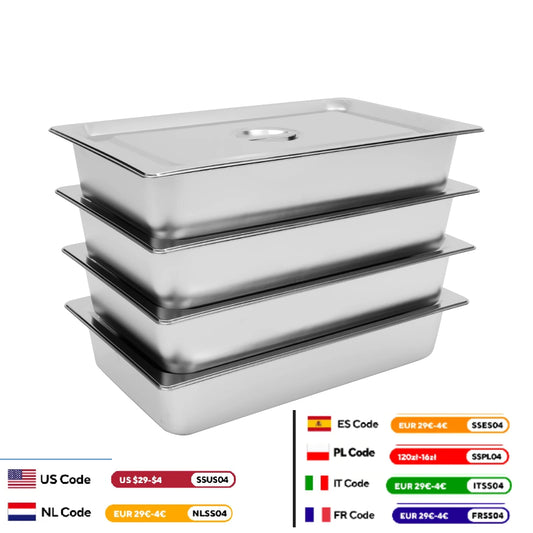 Stainless Steel Table Pans With Lids For Catering Buffet