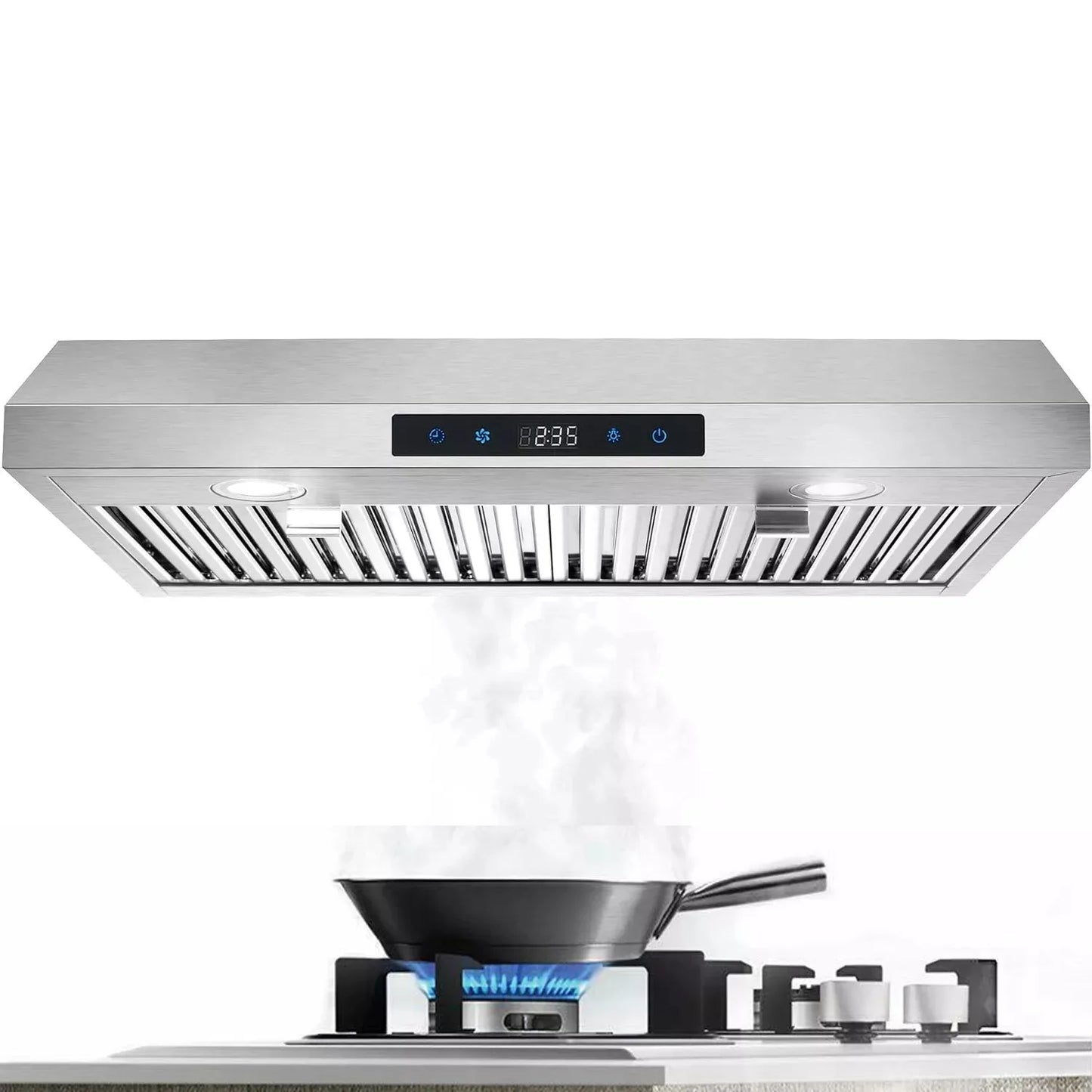 Tieasy Under Cabinet 600 CFM 3 Speed LED Range Hood