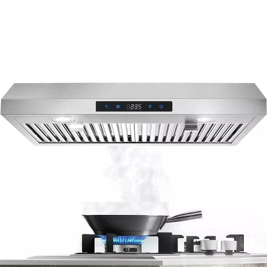 Tieasy Under Cabinet 600 CFM 3 Speed LED Range Hood