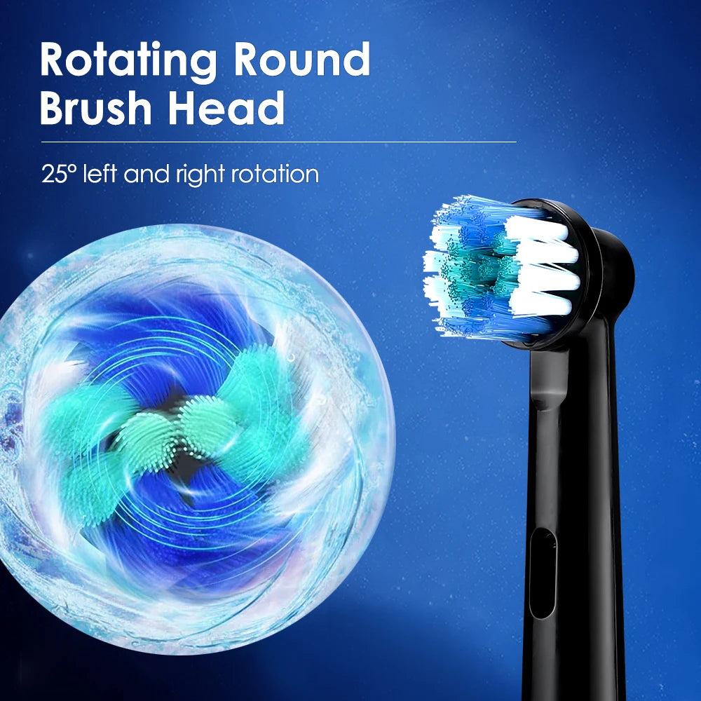 AFDEAL Smart Rotating Electric Toothbrush With 4 Heads Whitening Modes