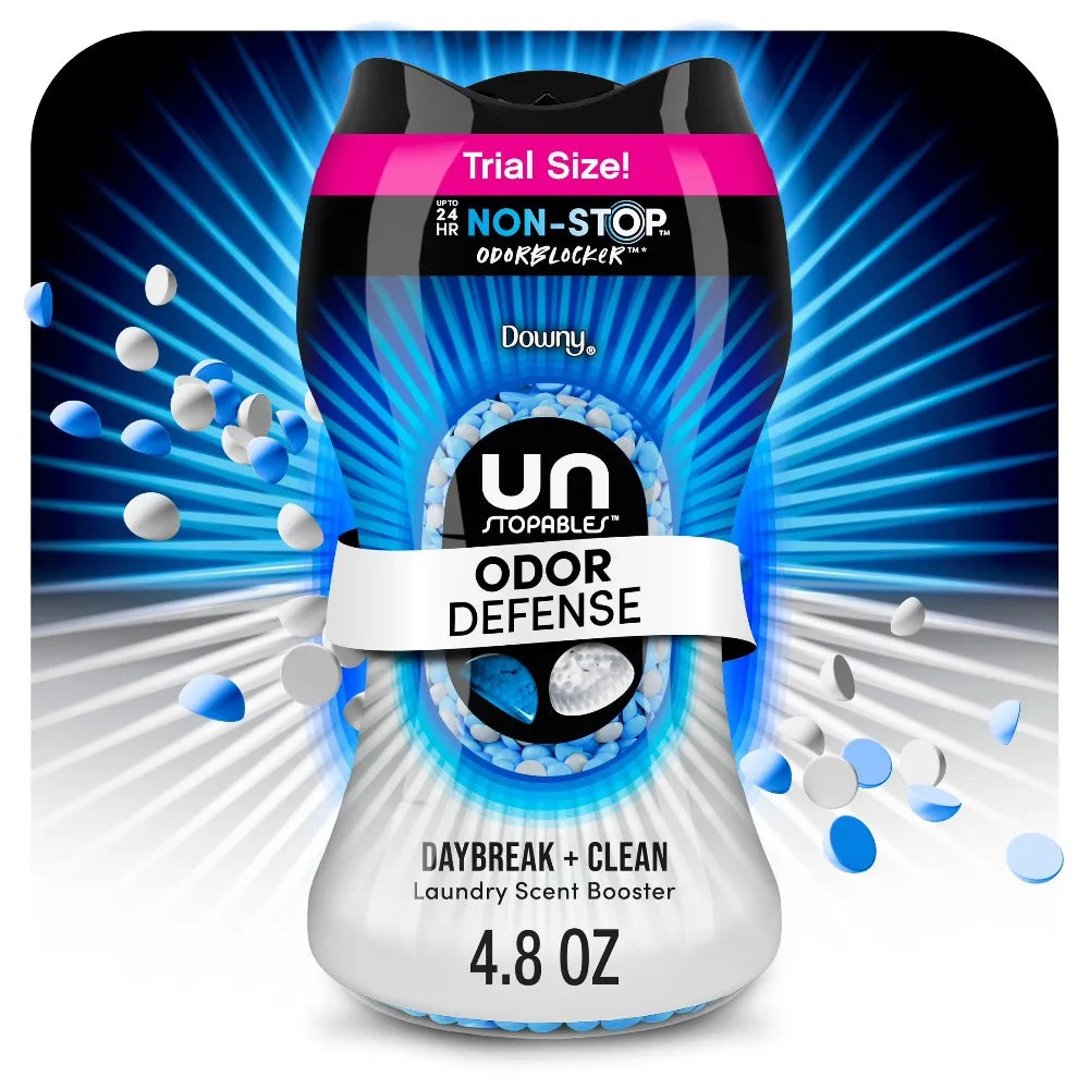 Laundry scent booster beads by Downy Unstopable, Daybreak + Clean odor defense, 4.8 oz bottle