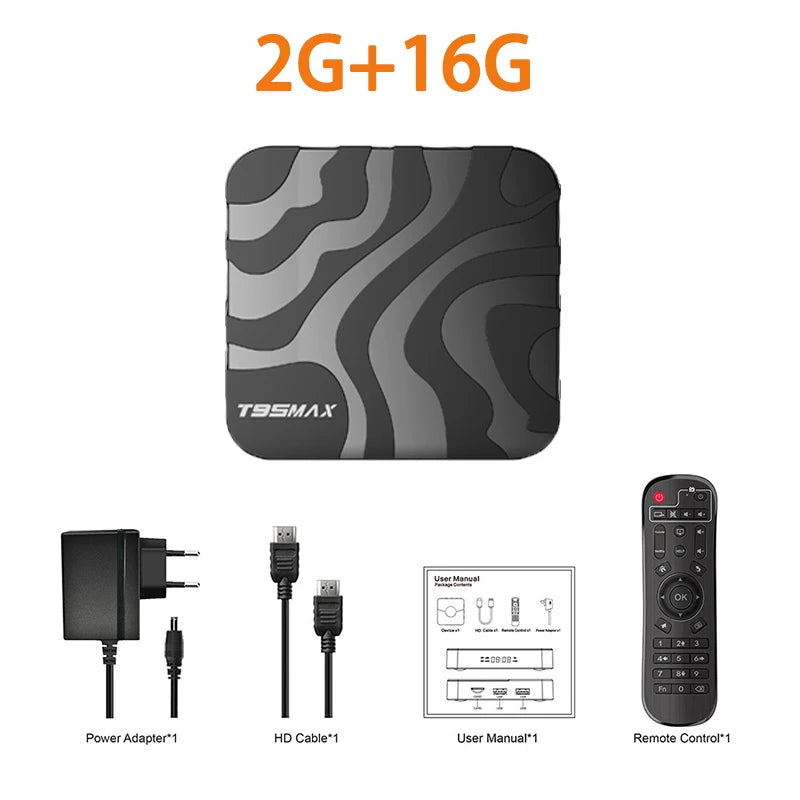 TV Box T95 Max Smart Android 14 H618 Ram 8GB Rom 64GB 128GB Set Top Box Dual Wifi 2.4G&5G 6K HDR10 BT AV1 Media Player Fast Box by S And B Enterprise
