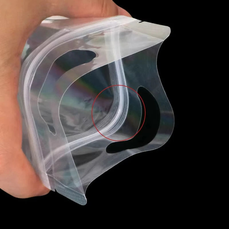 Transparent Stand Up Pouch Bags Ziplock Reusable Food Storage