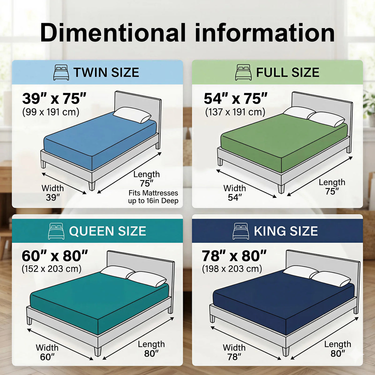 1pc Modern Soft Breathable Waterproof Bed Fitted Sheet - Lightweight, Fitted Mattress Protector For All Beds, Bedding Essentials, Minimalist Design (Excluding Pillowcases)