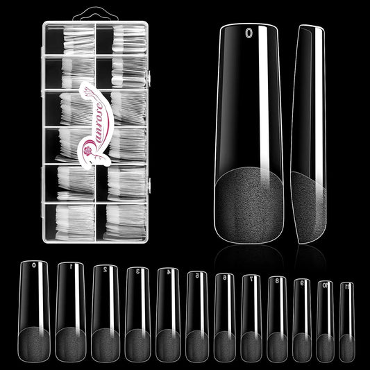 Soft Gel Nail Tips Full Cover 240 Count Acrylic Extensions