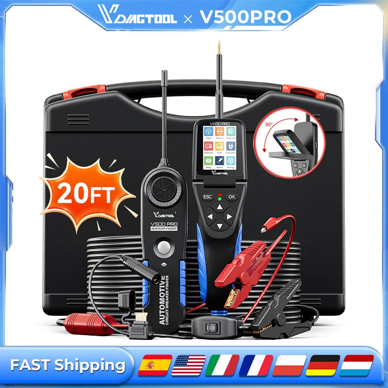 VDIAGTOOL V500PRO 2-In-1 Automotive Power Probe Tool Multimeter