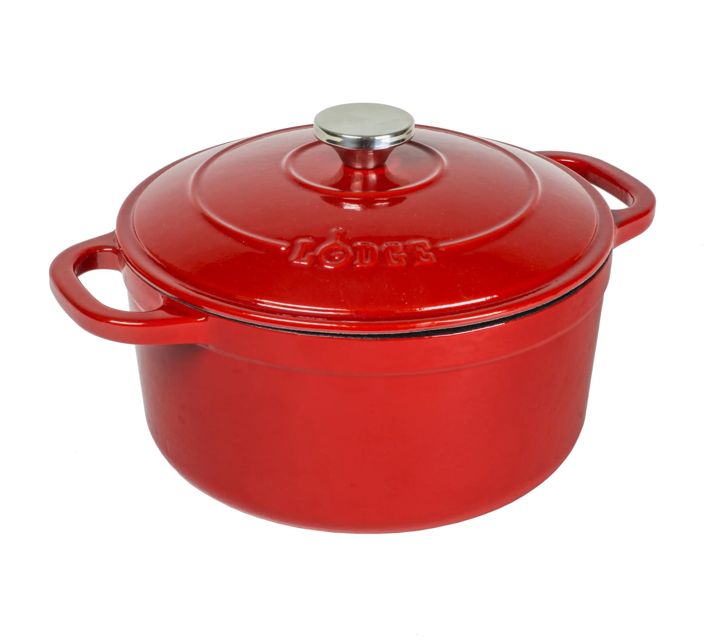 Lodge Cast Iron Enameled Dutch Oven For Everyday Cooking