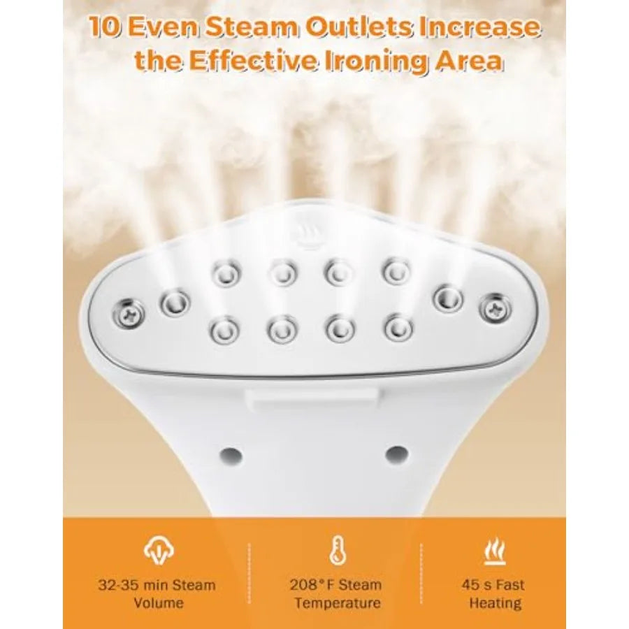 Abay Standing Garment Steamer With Adjustable Settings For Wrinkle Removal by S And B Enterprise