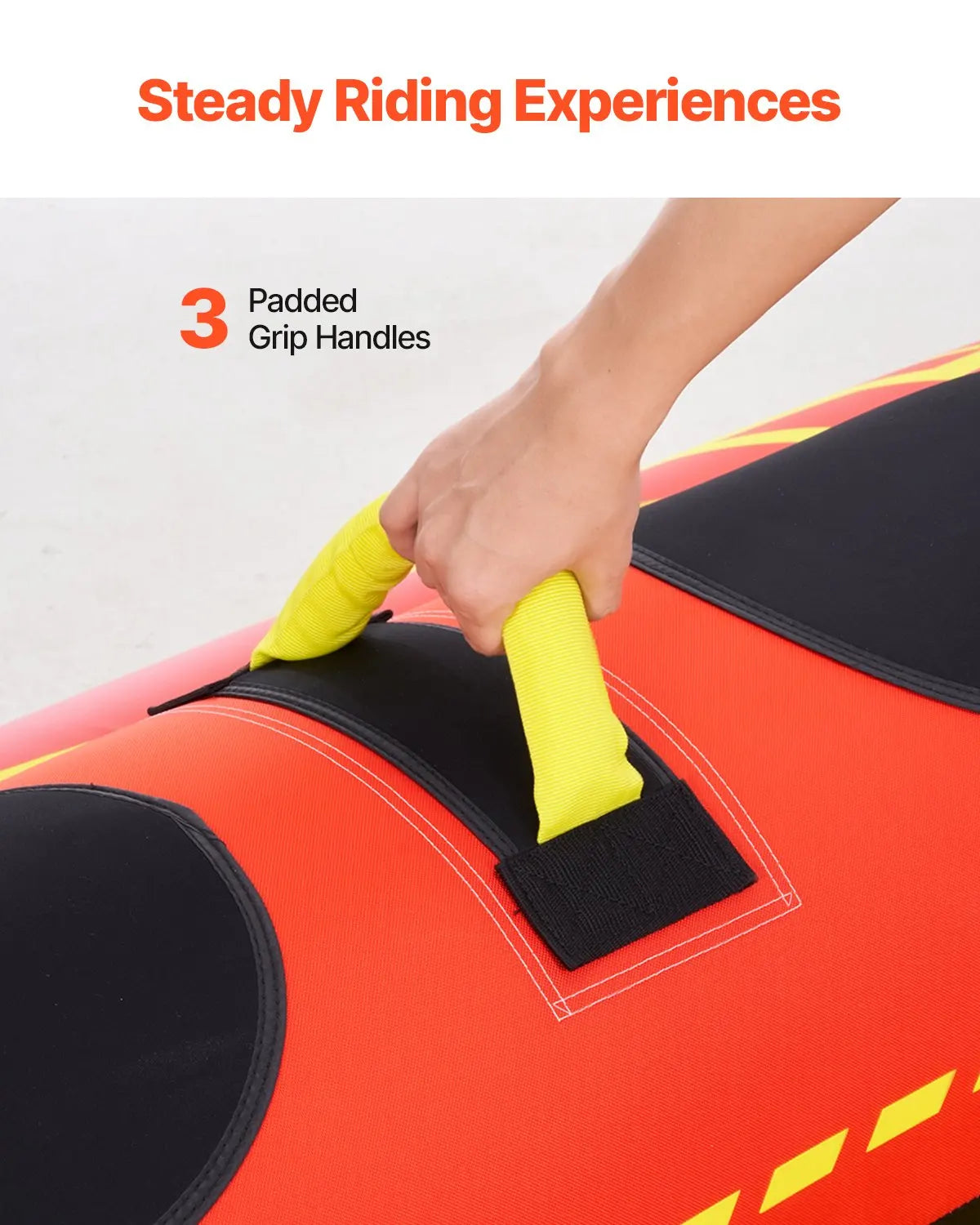 Towable Hot Dog Boat Tube For 1-3 Riders Inflatable