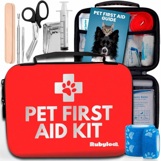 Emergency Pet First Aid Kit For Dogs And Cats Vet Approved Travel Case