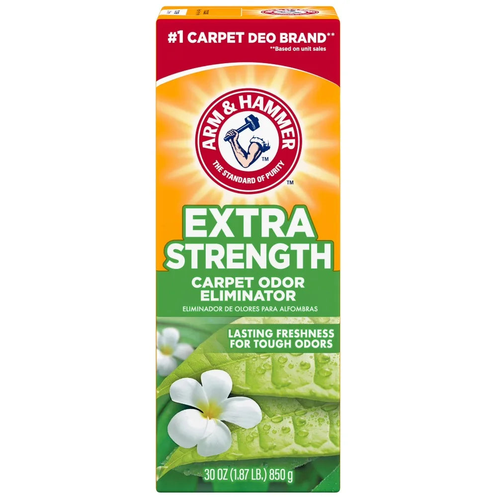Arm & Hammer Extra Strength Carpet Odor Eliminator powder, 30 oz carton, fresh scent
