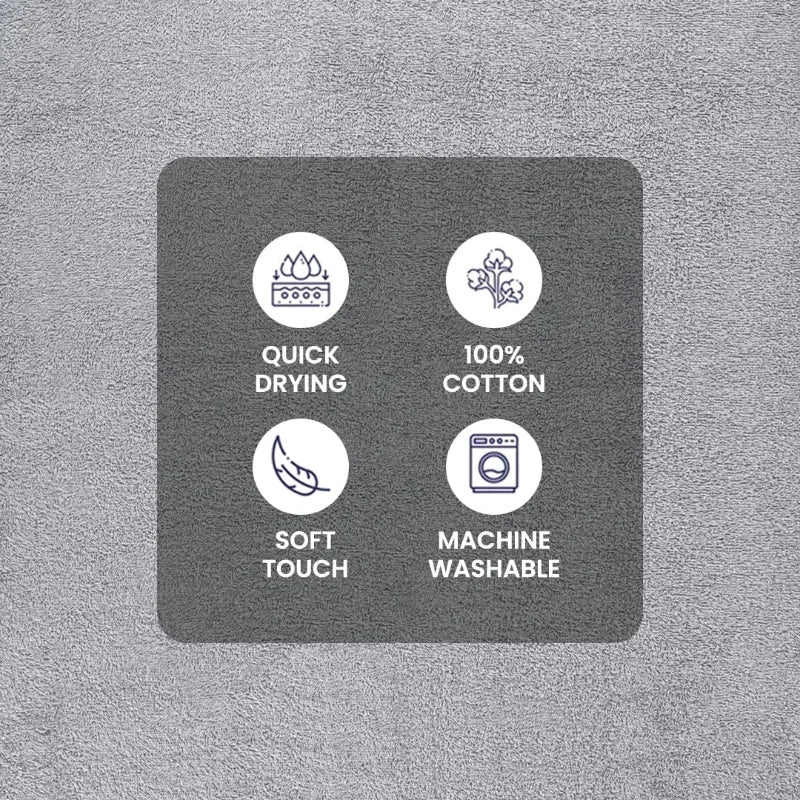 Soft Cotton Towel Set 10 Piece Durable And Absorbent