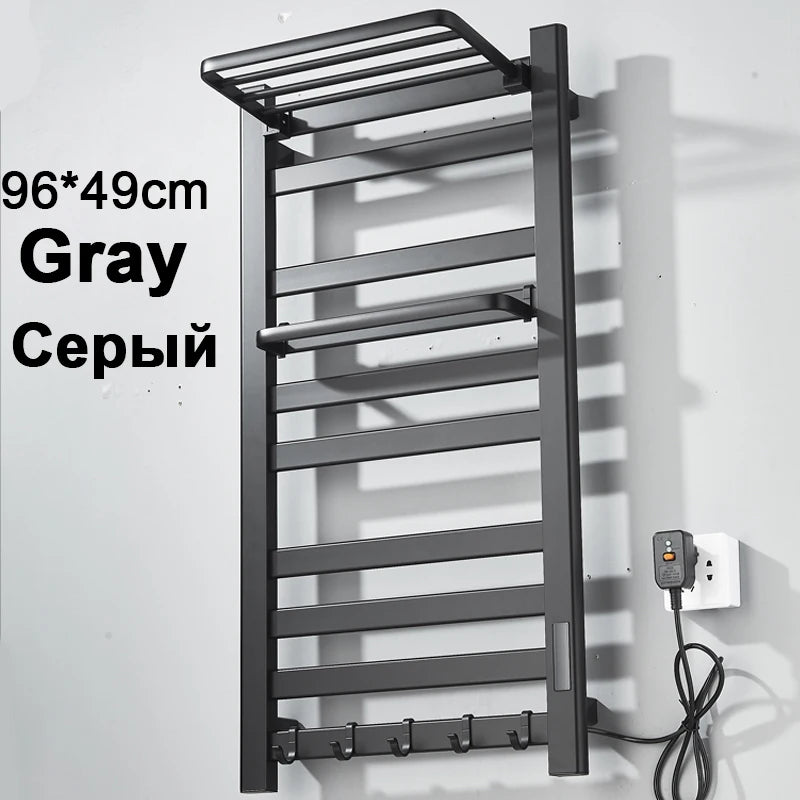 Shinesia Electric Towel Warmer Rack With Digital Display And Temperature Control by S And B Enterprise
