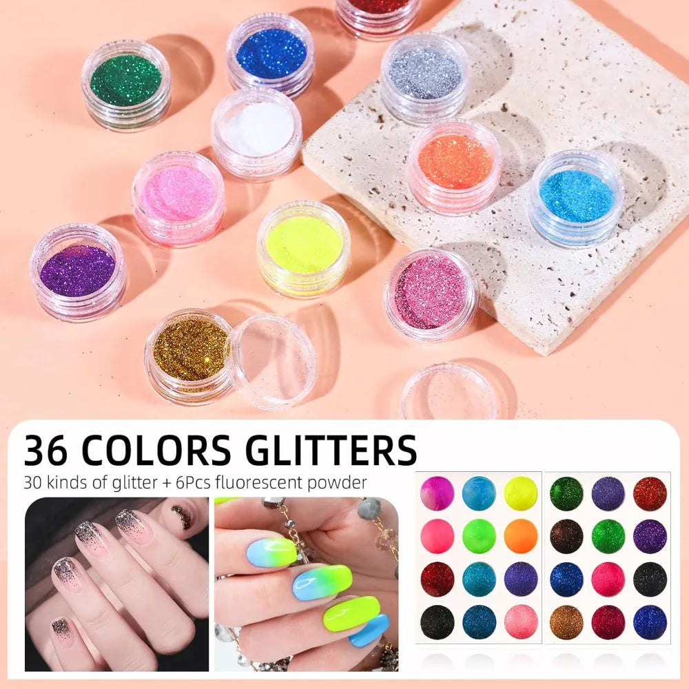 Acrylic Nail Kit With Drill And UV Light Starter Set
