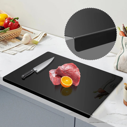 Acrylic Cutting Board With Lip Anti Slip Countertop Protector