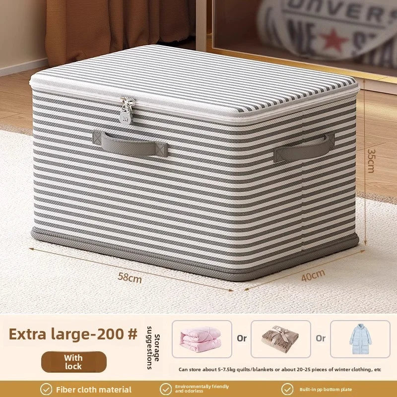 Lockable Foldable Storage Box for Wardrobe Organization and Reuse by S And B Enterprise