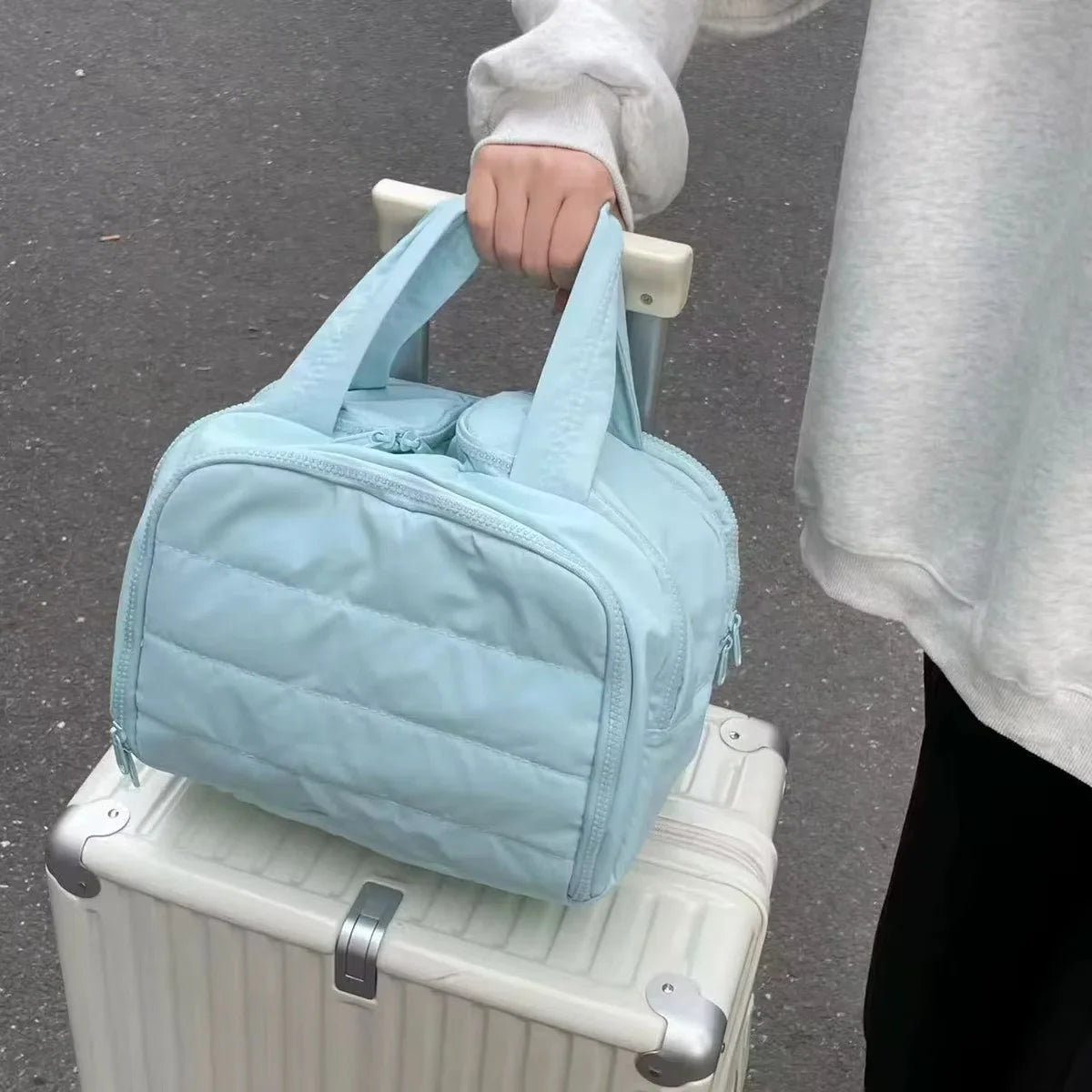Multi Opening Makeup Bag, Suitable for Commuting, Travel, and Home, Suitable for Makeup and Grooming Storage by S And B Enterprise