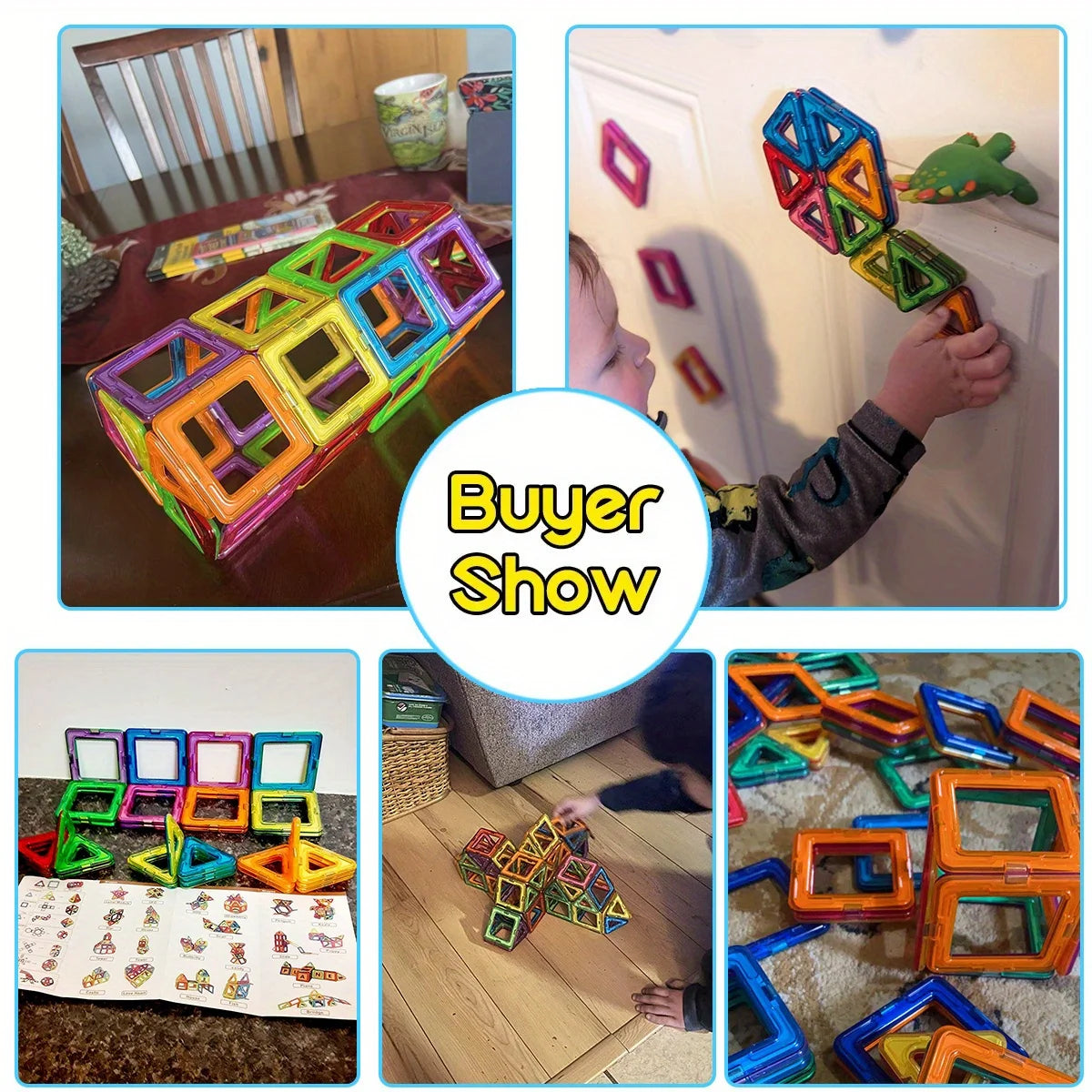 Magnetic Building Blocks Toy For Kids 3D Puzzle Creativity by S And B Enterprise