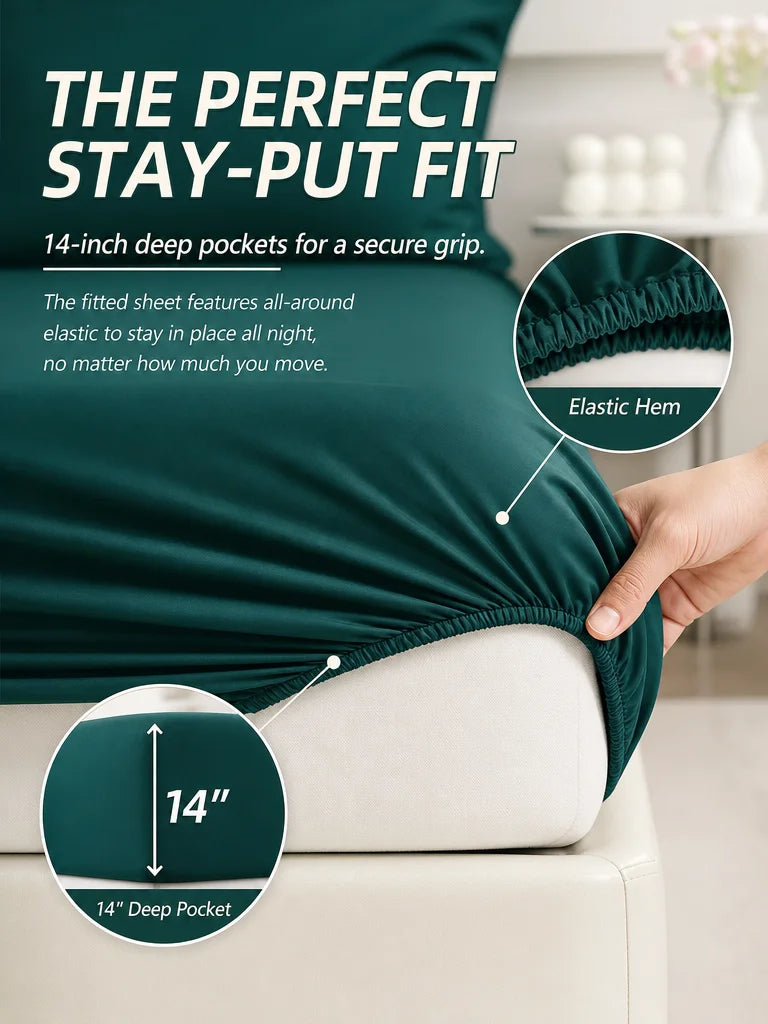 EasYum Bedding Sets 5 To 7 Piece Comforter Sheet Pillowcases by S And B Enterprise