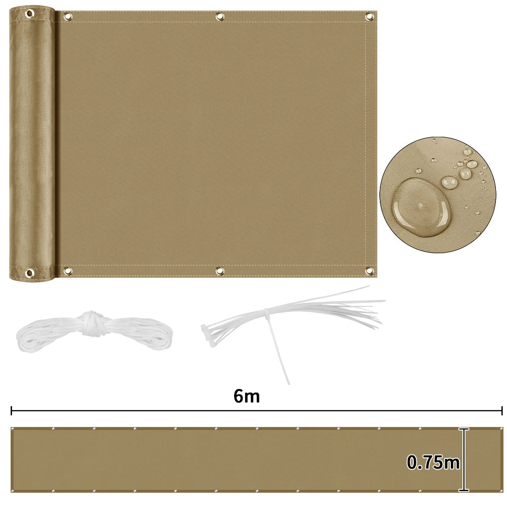 Fence Privacy Screen Heavy Duty Windscreen Fencing Cover Mesh Fabric Cloth with Grommets UV Protection for Outdoor Garden Patio