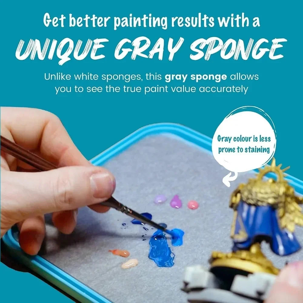 Wet Palette Miniature Painting Kit With Papers And Sponges