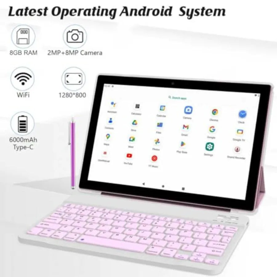 Office Tablet With Detachable Keyboard And Stylus Included by S And B Enterprise