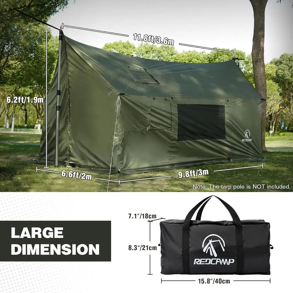 4-Season Windproof Waterproof Hammock Tent With Stove Jack For Camping by S And B Enterprise