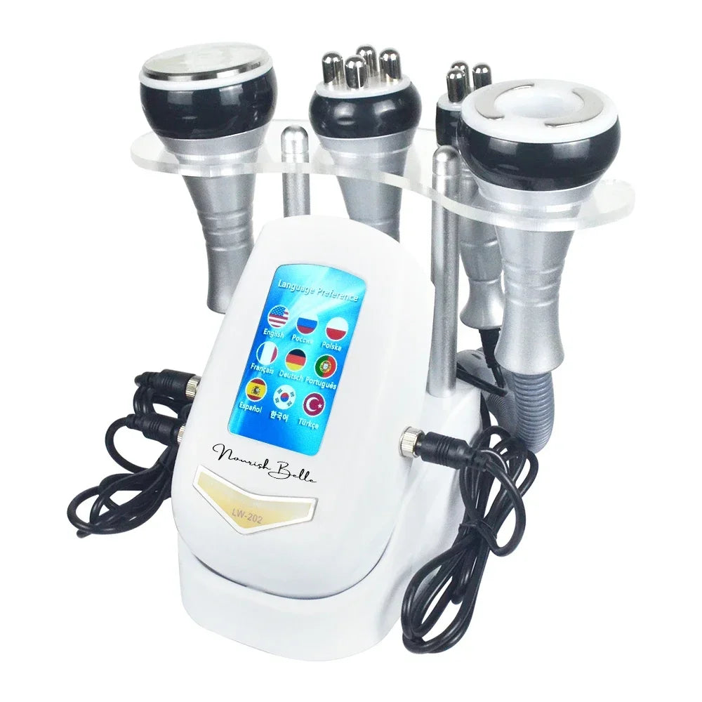 S And B Enterprise 4-in-1 40K Cavitation Ultrasonic Body Slimming Machine with 4 handpieces and touchscreen