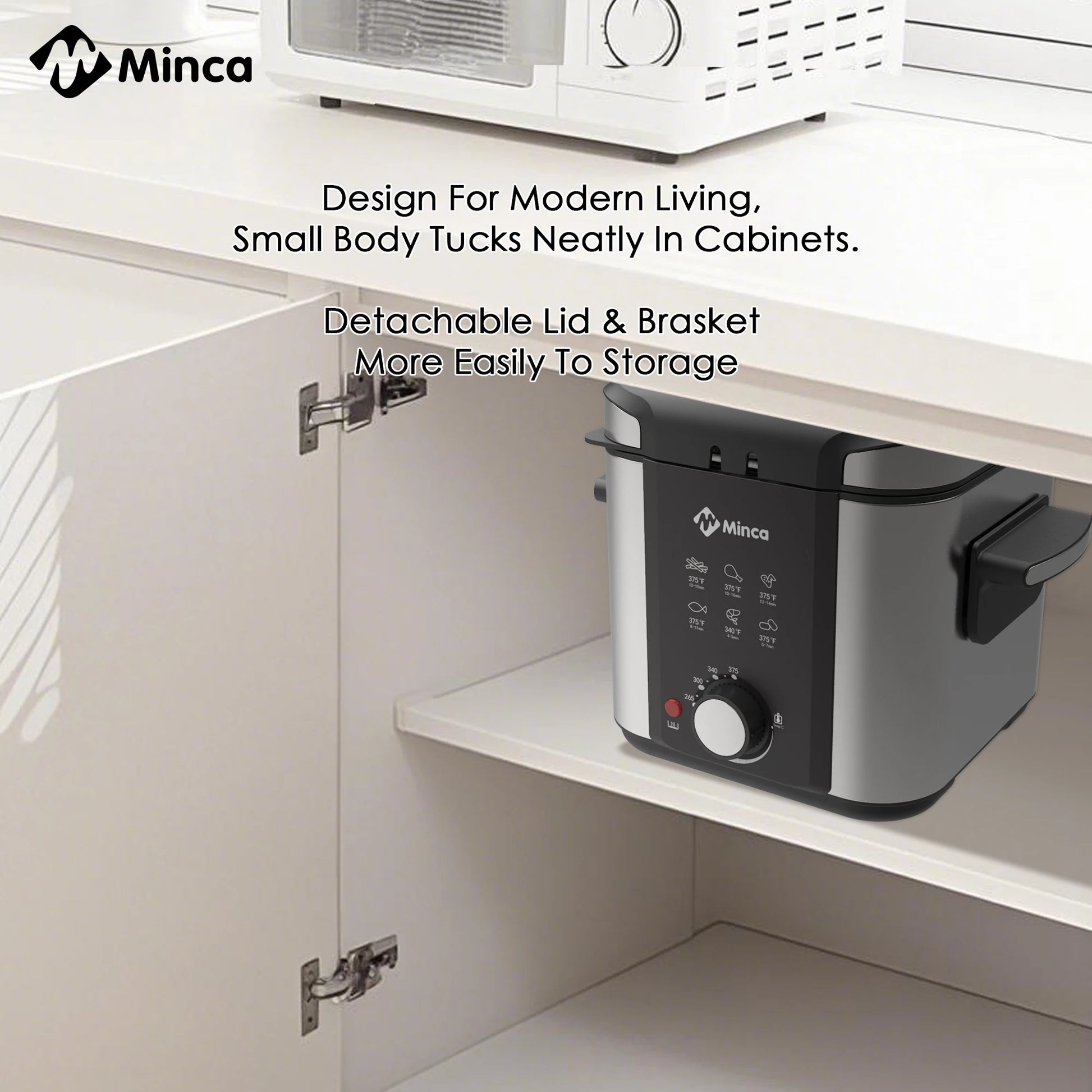 M Minca Electric Deep Fryer With Viewing Window And Adjustable Temperature by S And B Enterprise