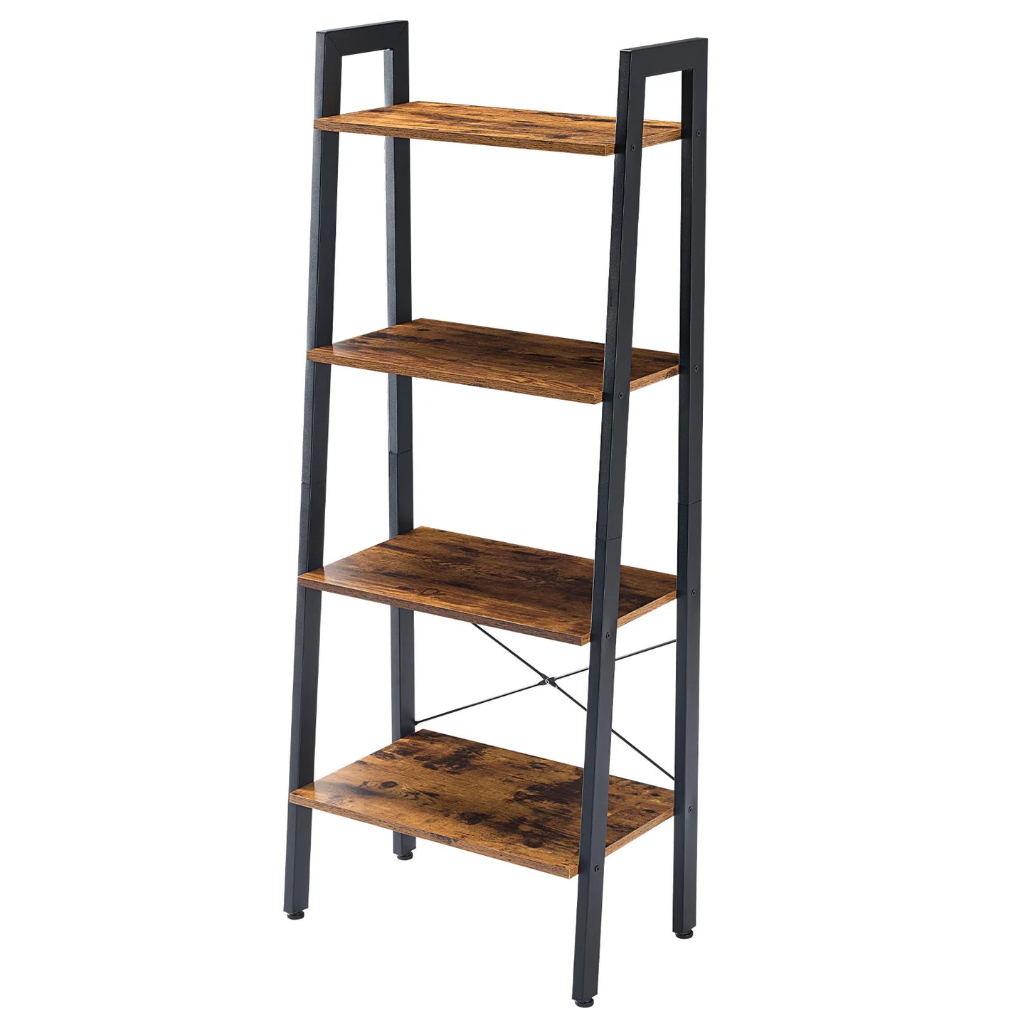 JHK 4-Tier Wooden Display Bookshelf For Living Room Organization
