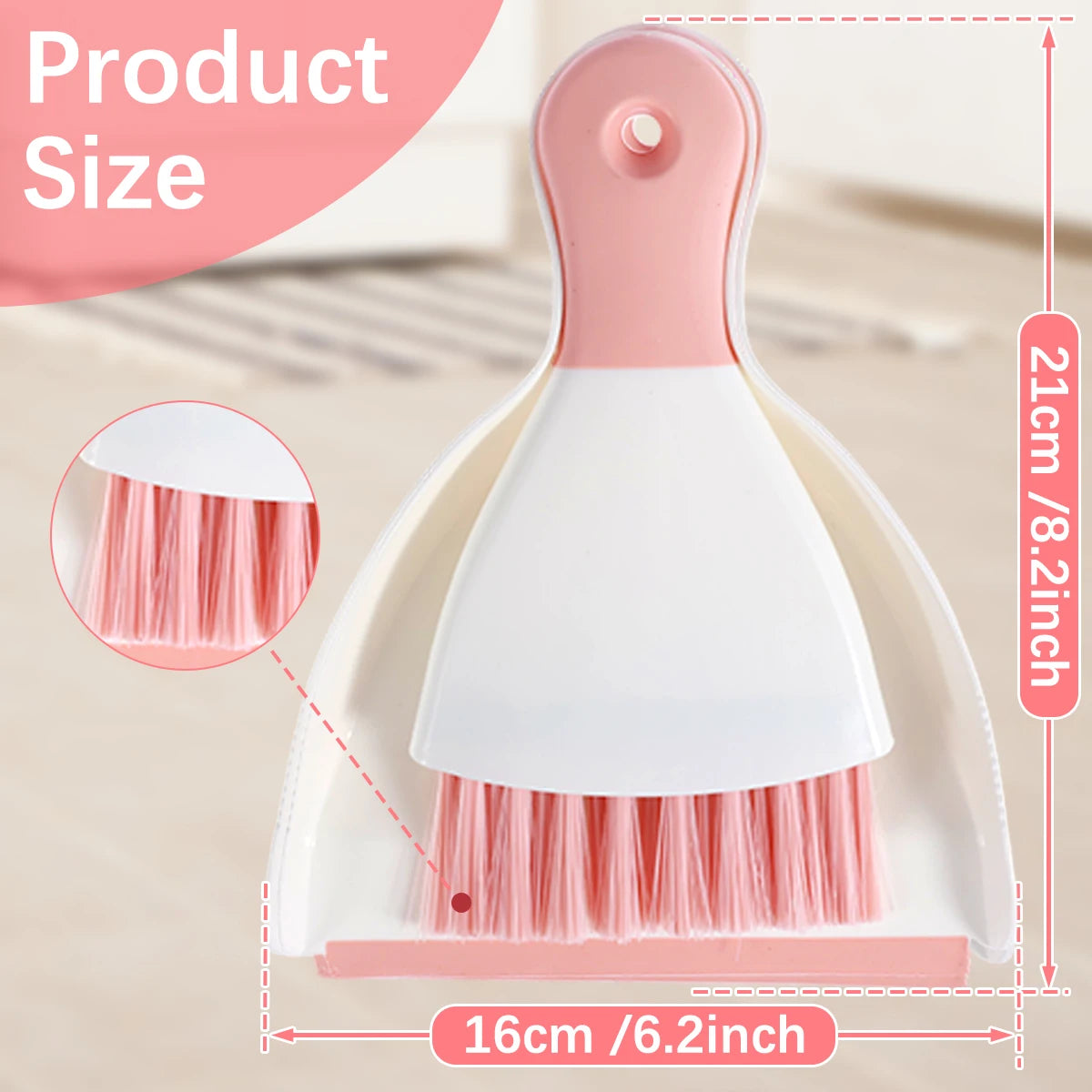 Mini Dustpan And Brush Set Desktop Cleaning Kit For Office Desk by S And B Enterprise