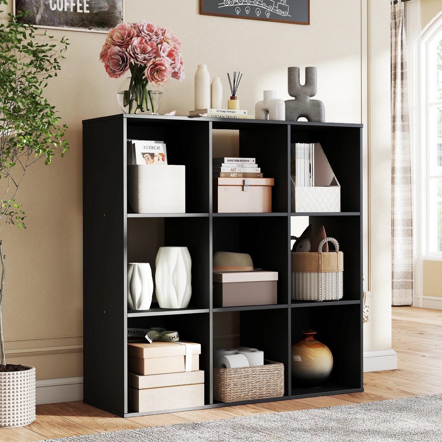 JHK 9 Cube Storage Organizer Bookcase by S And B Enterprise