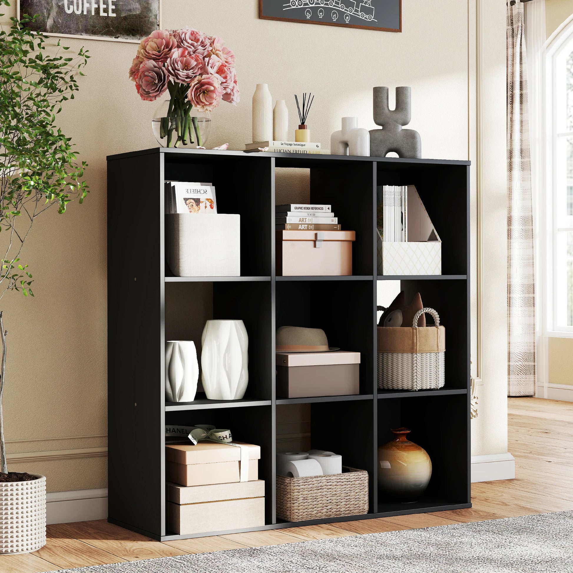 JHK 9 Cube Storage Organizer Bookcase by S And B Enterprise