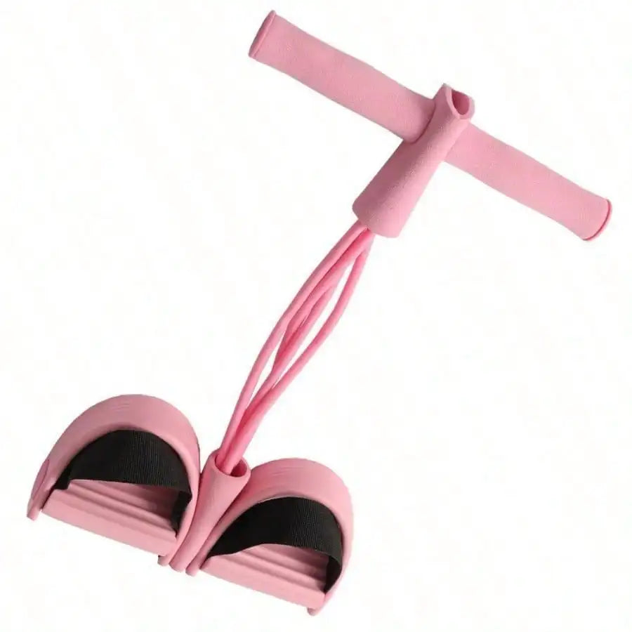 5-piece pink resistance bands set by S And B Enterprise for leg and butt workouts