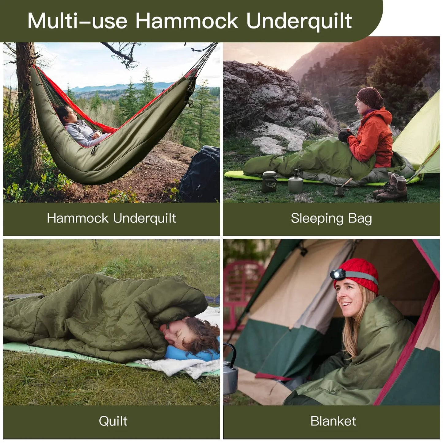 Night Cat Hammock Underquilts Sleeping Bag Insulated All Season