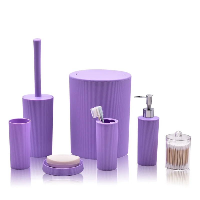 Modern Plastic Bathroom Accessories Set With Soap Dish And Toothbrush Holder by S And B Enterprise