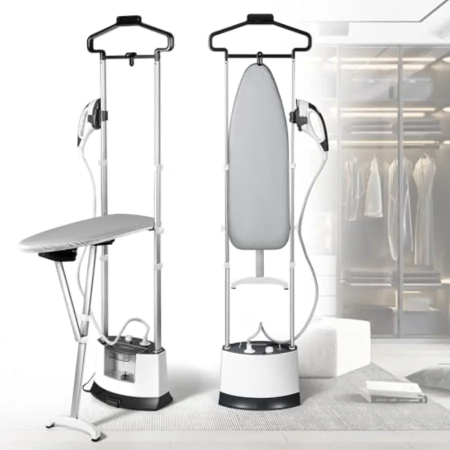Abay Standing Garment Steamer With Flat Iron, 25s Heat-Up