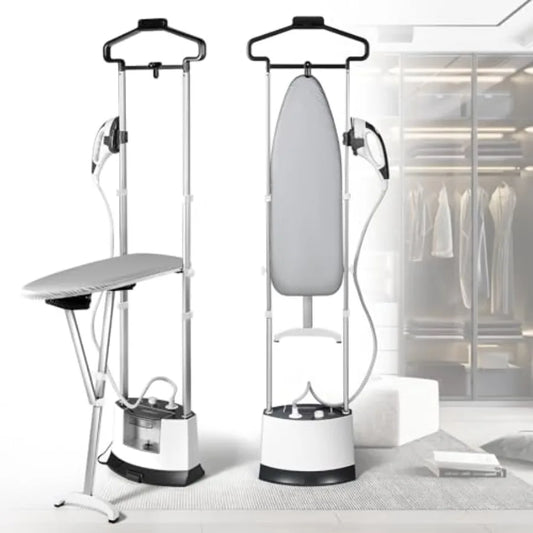 Abay Standing Garment Steamer With Flat Iron, 25s Heat-Up