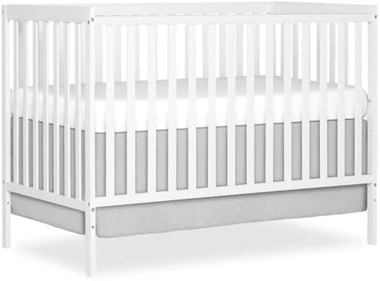 5-in-1 Convertible Baby Crib With Toddler Bed Conversion Sustainable Pinewood