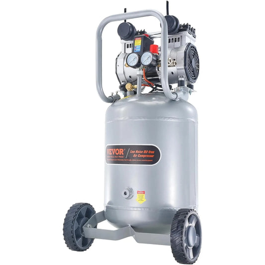 Oil-Free Air Compressor, 2HP, 4.6 SCFM At 90 PSI, 66dB