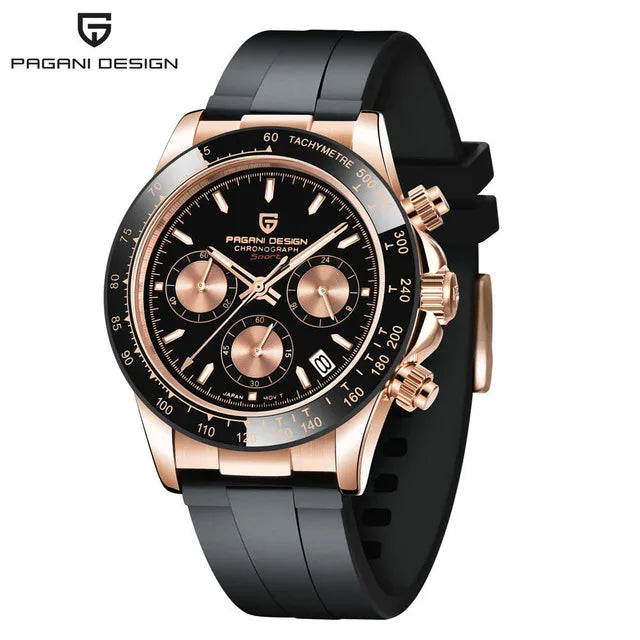 PAGANI DESIGN Mens Chronograph Quartz Watch Waterproof Wristwatch by S And B Enterprise