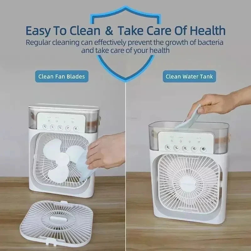 Kualool 3-In-1 Air Cooler Humidifier Portable Night Light by S And B Enterprise