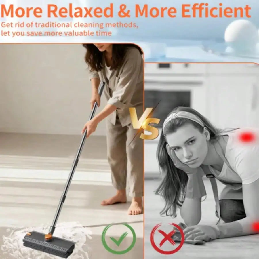 Floor Scrub Brush With Long Handle, 3 In 1 Scrape And Heavy-Duty Stiff Bristle Floor Scrubber Brush With Squeegee And Tweezer For Cleaning Tile Wall Deck Bathroom Patio Garage Kitchen
