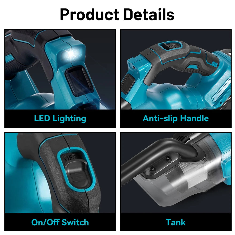 YEARTOP Cordless Handheld Vacuum Multifunction For Makita 18V Battery by S And B Enterprise